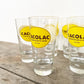 Lot de 6 verres Cacolac vintage